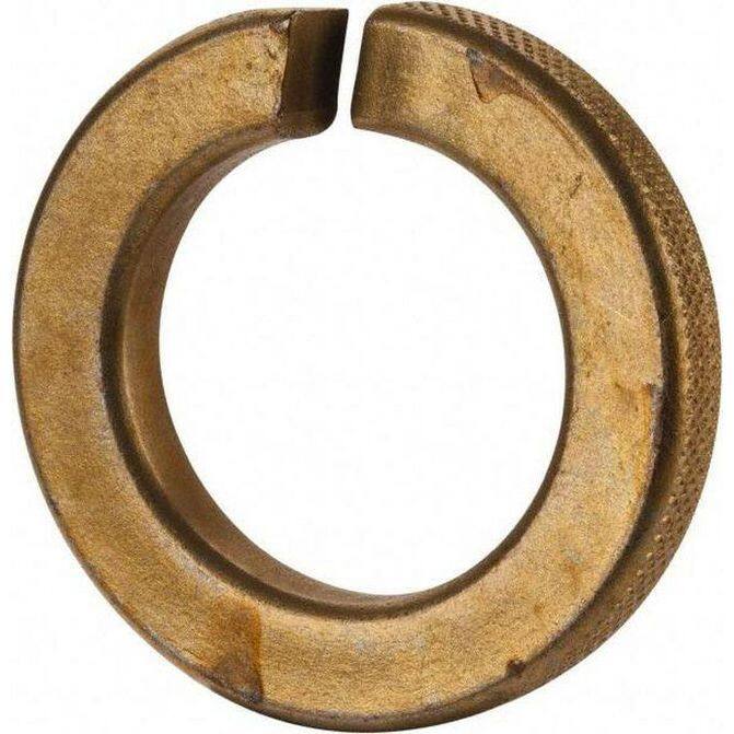 Picture of Brighton Best Br028005 1/4" Hi-Collar Split Lock Washers Med. Carbon Zinc Yellow Cr+6